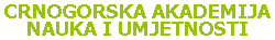 Crnogorska akademija nauka i umjetnosti